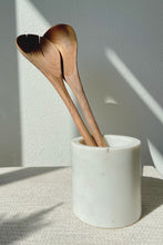 Load image into Gallery viewer, Stripped Bone and Olive Wood Salad Servers
