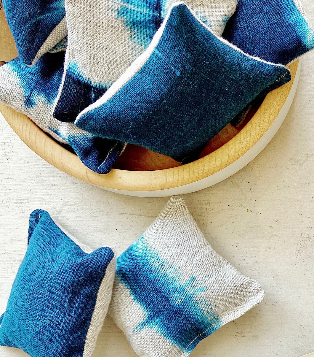 Indigo Shibori Lavender Sachets