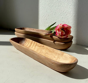 12" Olive Wood Cracker Bowl