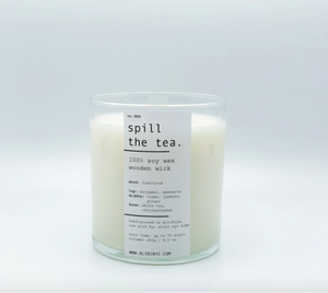 Spill the Tea | 100% Soy Wooden Wick Candle