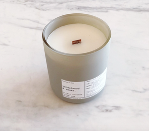 Sandalwood & Smoke | Virgin Coconut Crème & Wooden Wick Candle