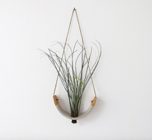 Load image into Gallery viewer, Hanging Air Plant Cradle in White Speckled Buff
