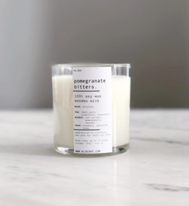 Pomegranate Bitters | 100% Soy Wooden Wick Candles