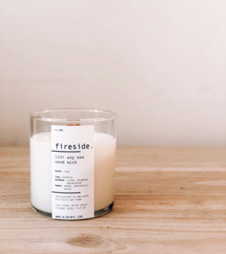 Fireside | 100% Soy Wooden Wick Candle